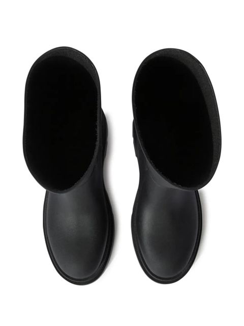 Off-White slogan-print boots - Black