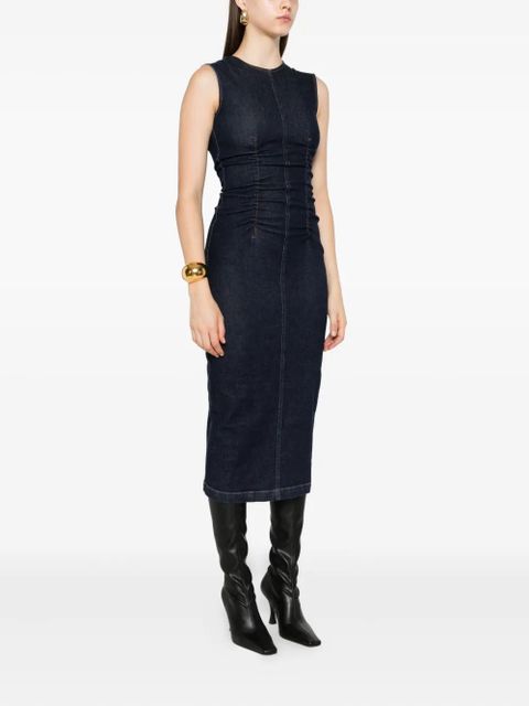 Sportmax denim midi dress - Blue