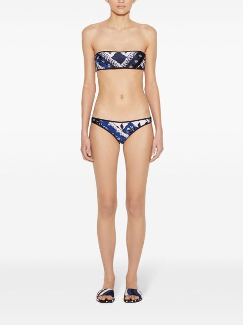 PUCCI Festa bikini top - Blue
