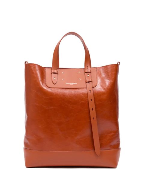Maison Margiela leather tote bag - Brown