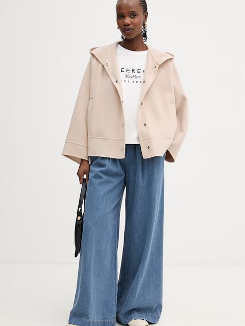 Weekend Max Mara płaszcz z dodatkiem wełny OLIATO - zdjęcie produktu nr 1