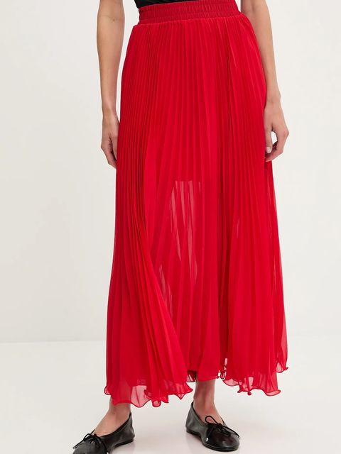 Answear.LAB spódnica kolor czerwony maxi rozkloszowana - zdjęcie produktu nr 1
