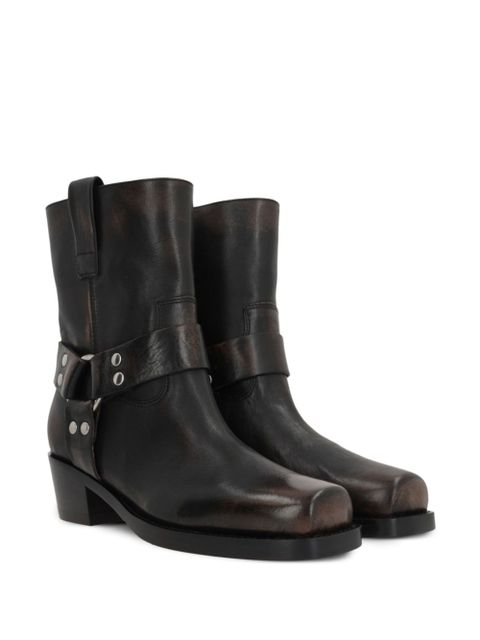 Paris Texas Roxy 45mm leather biker boots - Black - zdjęcie produktu nr 2