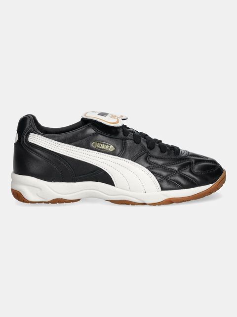 Puma sneakersy skórzane King Indoor kolor czarny 401683 - zdjęcie produktu nr 2