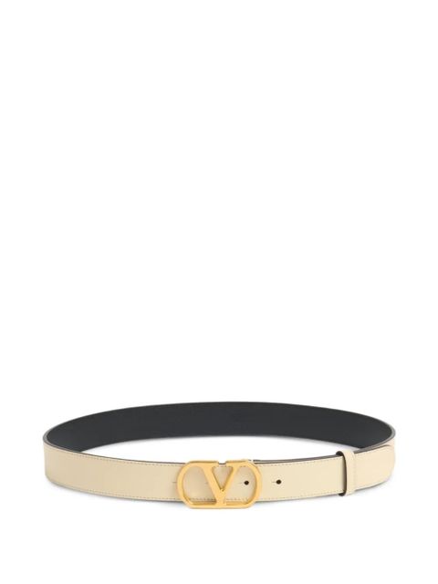 Valentino Garavani 30mm VLogo Signature belt - Neutrals