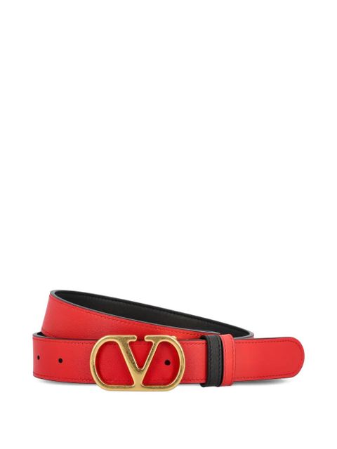 Valentino Garavani logo-buckle belt - Black