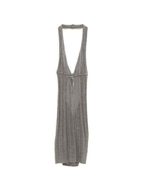 Gimaguas Rei halter-neck open-back mini dress - Grey - zdjęcie produktu nr 2