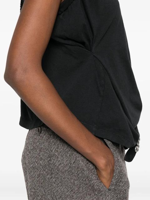 OUR LEGACY twisted boat-neck top - Black