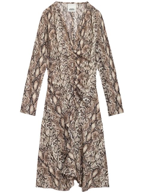 ISABEL MARANT Octavia mini dress - Neutrals - zdjęcie produktu nr 1