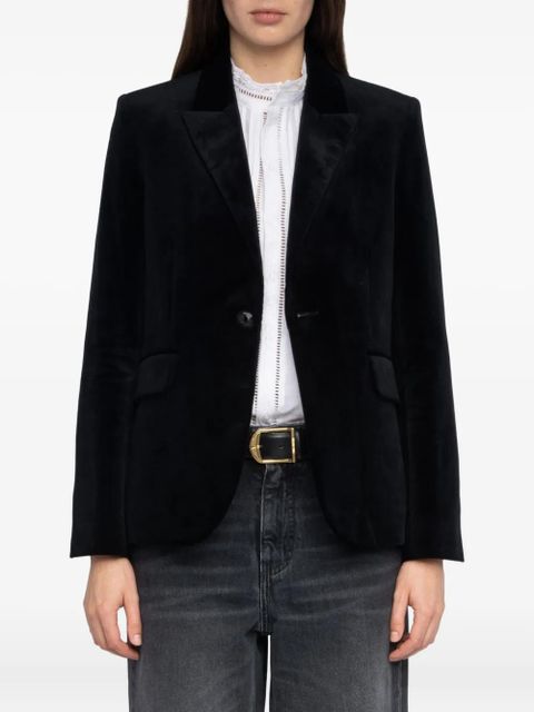 Zadig&Voltaire Vavy velvet blazer - Black