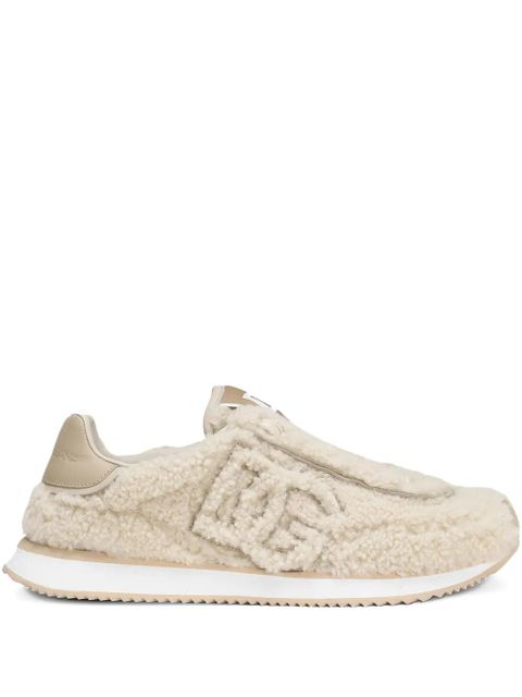 Dolce & Gabbana DG shearling sneakers - Neutrals - zdjęcie produktu nr 1