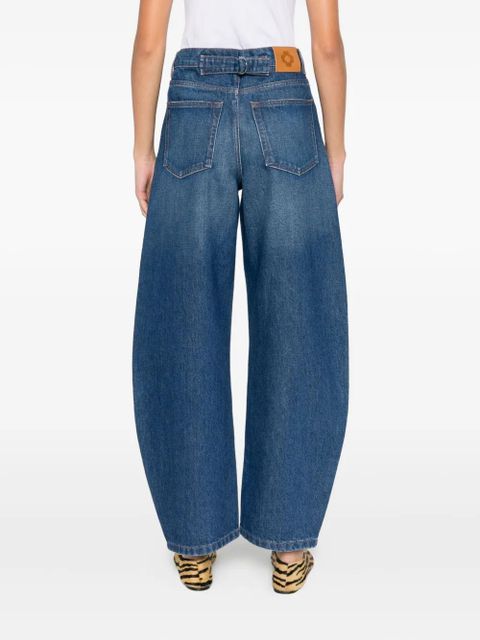 Maje logo-patch jeans - Blue