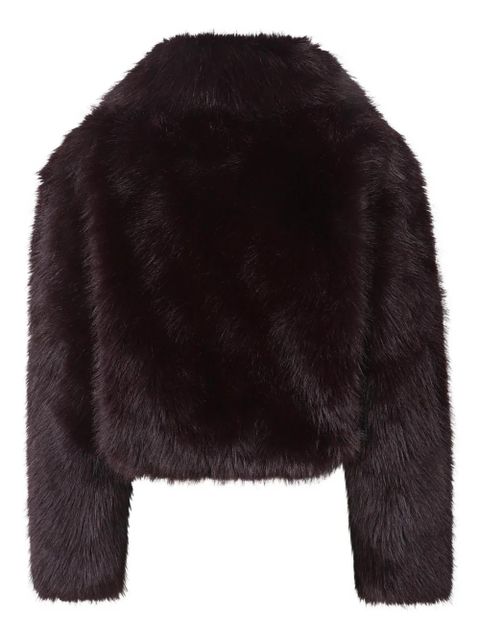 The Frankie Shop Hope zip fastening faux fur jacket - Purple - zdjęcie produktu nr 2