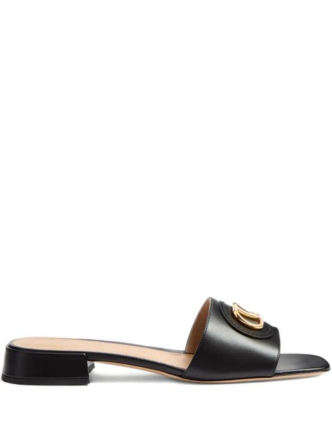 Valentino Garavani 20mm VLogo Signature slides - Black - zdjęcie produktu nr 1