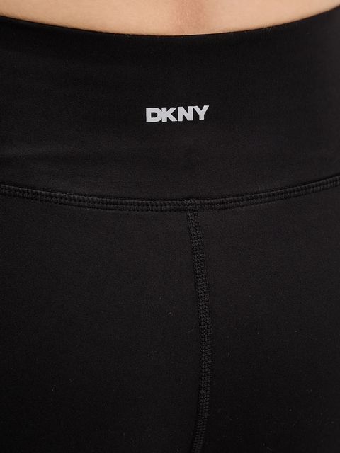 Dkny legginsy damskie kolor czarny gładkie DP5P3387 - zdjęcie produktu nr 2