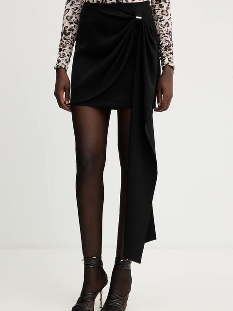 Fracomina spódnica kolor czarny mini rozkloszowana FJ25WG1002W42901 - zdjęcie produktu nr 1