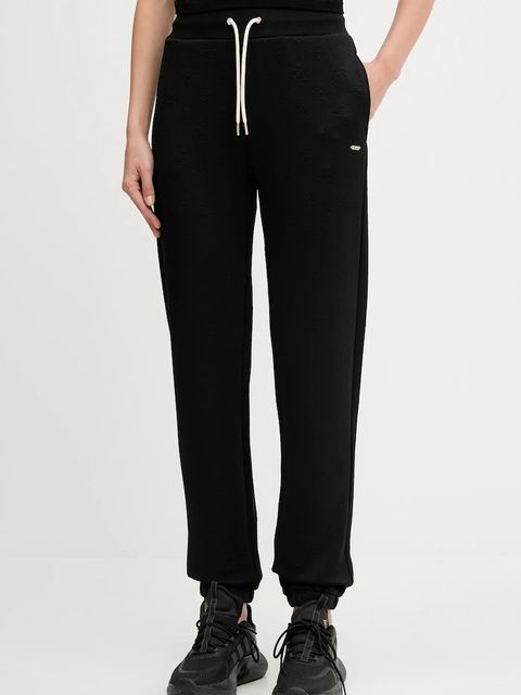 Guess spodnie dresowe PEONY damskie kolor czarny gładkie V5YB06 KBSL2 - zdjęcie produktu nr 1