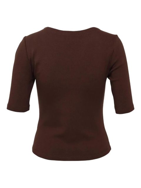 SHUSHU/TONG raglan-sleeve T-shirt - Brown - zdjęcie produktu nr 2
