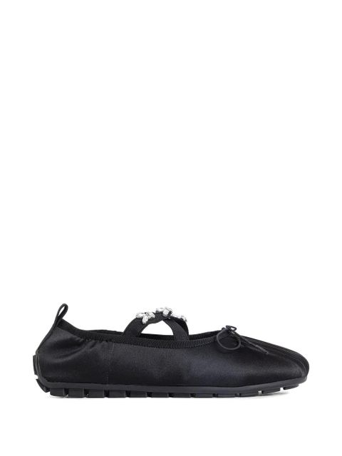 Simone Rocha embellished grip ballet flats - Black - zdjęcie produktu nr 1