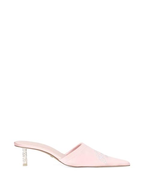 GCDS logo-embroidered mules - Pink - zdjęcie produktu nr 1