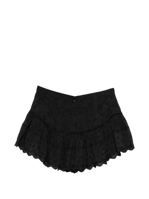 ISABEL MARANT Zoelia floral embroidered shorts - Black - zdjęcie produktu nr 2