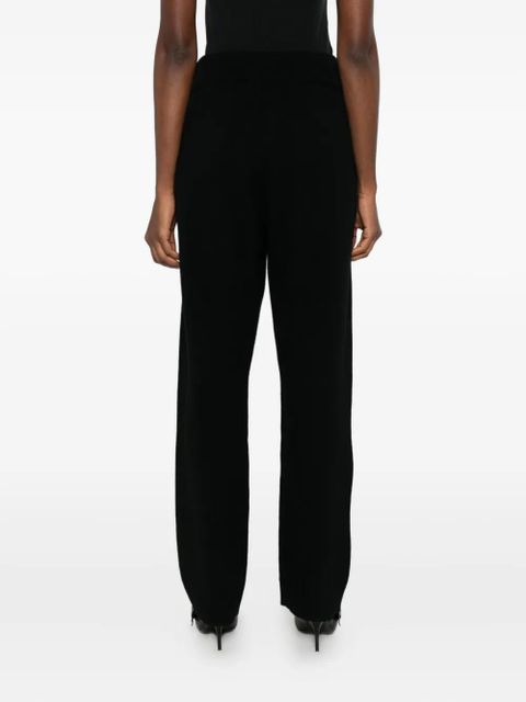 ENTIRE STUDIOS ribbed-trim trousers - Black - zdjęcie produktu nr 2
