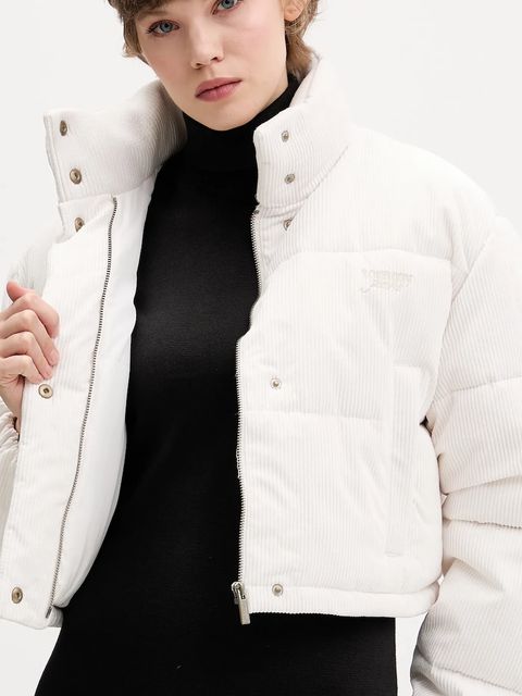 Tommy Jeans kurtka kolor biały zimowa oversize DW0DW21658