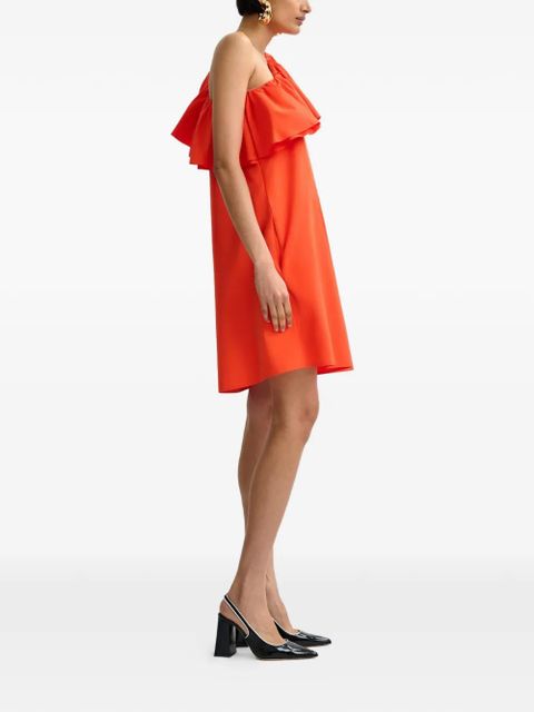Essentiel Antwerp one-shoulder ruffled mini dress - Orange