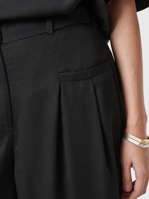 AllSaints spodnie ZENNI damskie kolor czarny szerokie high waist W023TC