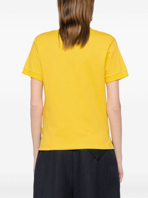 Gucci logo-embroidered polo shirt - Yellow