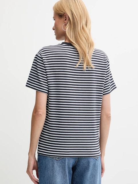 Guess t-shirt SARA damski kolor niebieski W5YP02 KCXL2