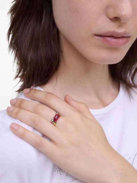 Marc Jacobs lips ring (set of three) - Silver - zdjęcie produktu nr 2