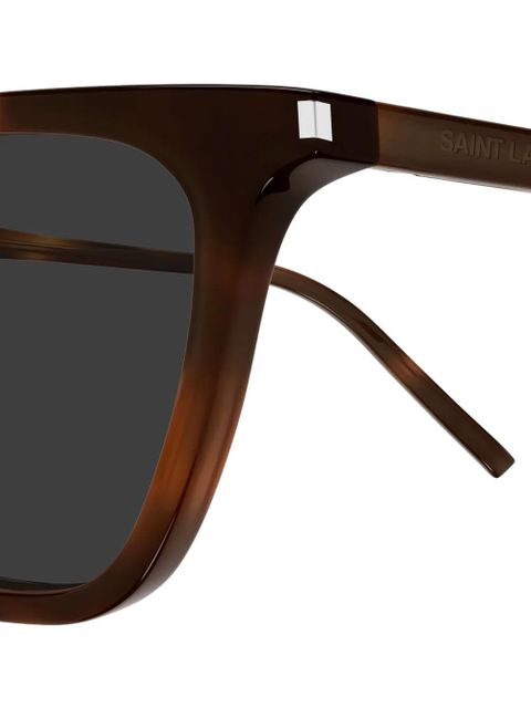 Saint Laurent Eyewear square-frame sunglasses - Brown