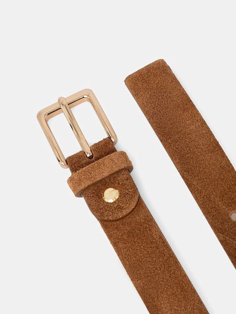 Answear.LAB pasek zamszowy damski kolor brązowy - zdjęcie produktu nr 2