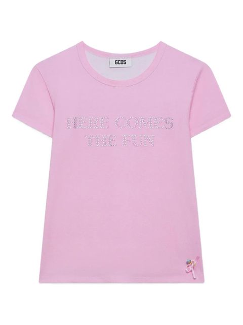 GCDS Polly Pocket Bling T-shirt - Pink - zdjęcie produktu nr 1