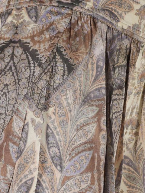 ZIMMERMANN Hypnotic paisley-pattern trousers - Brown