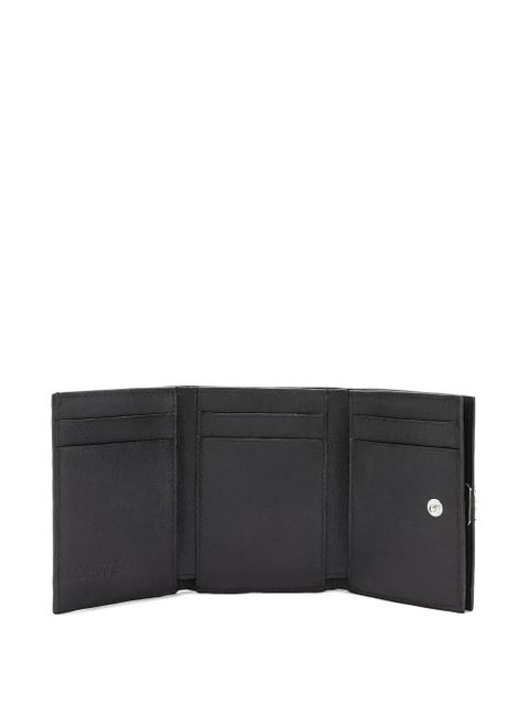 LOEWE anagram calfskin trifold wallet - Black