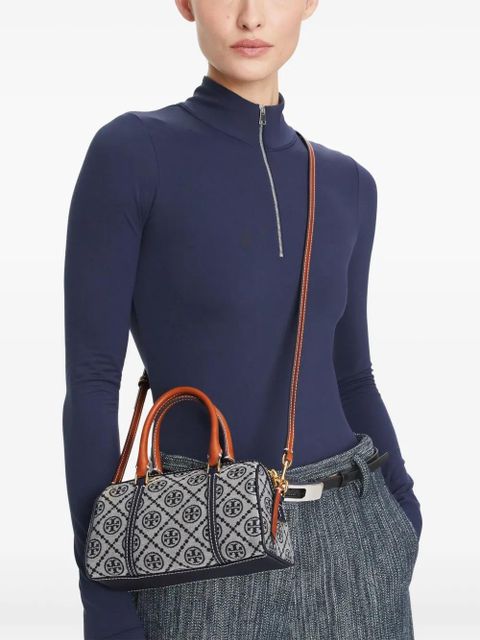 Tory Burch mini T Monogram barrel bag - Grey - zdjęcie produktu nr 2