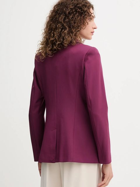 United Colors of Benetton marynarka kolor fioletowy jednorzędowa gładka 2L4HDW02W