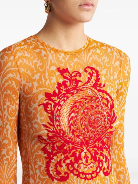 ETRO shell-print sweater - Orange - zdjęcie produktu nr 2