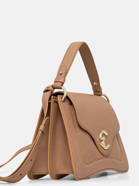 Coccinelle torebka skórzana kolor beżowy E1 SSL 18 01 01