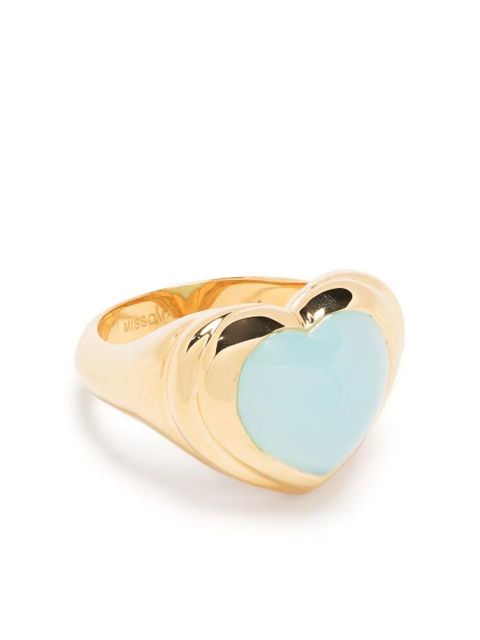Missoma jelly heart gemstone ring - Gold - zdjęcie produktu nr 1
