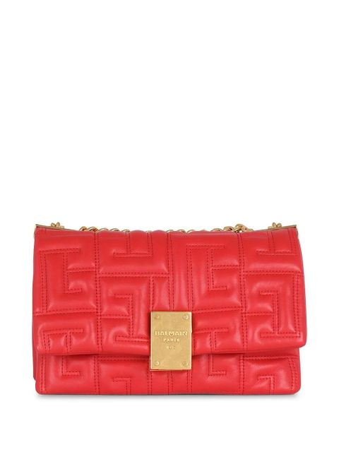 Balmain small 1945 Soft quilted crossbody bag - Red - zdjęcie produktu nr 1