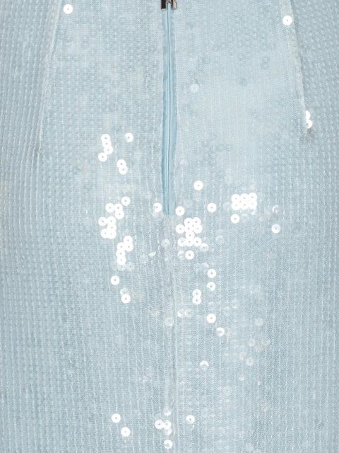 ROTATE BIRGER CHRISTENSEN sequin pencil midi skirt - Blue