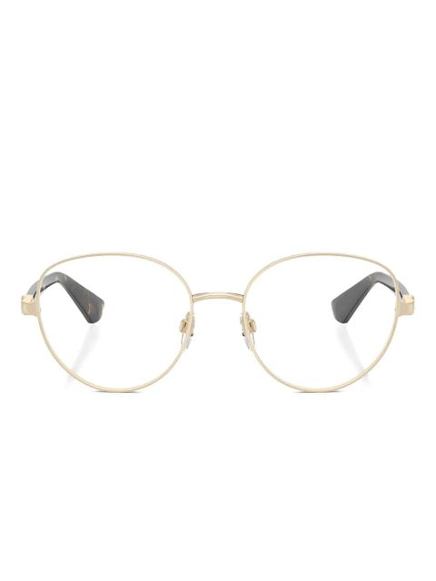 Burberry Eyewear oval-framed glasses - Gold - zdjęcie produktu nr 1