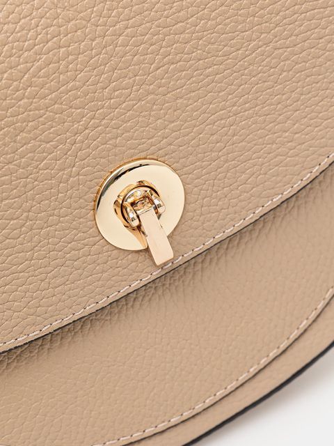 Answear.LAB torebka skórzana kolor brązowy