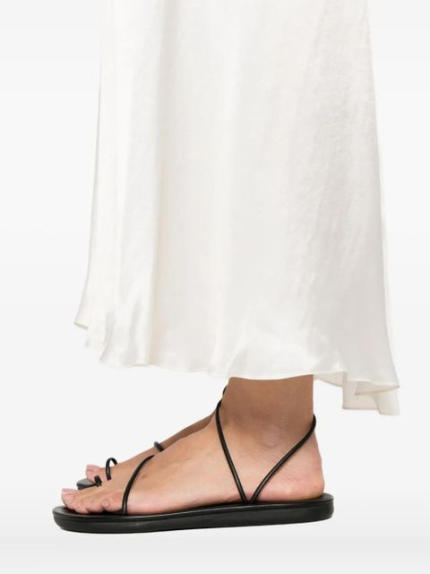 The Row asymmetrical silk skirt - Neutrals