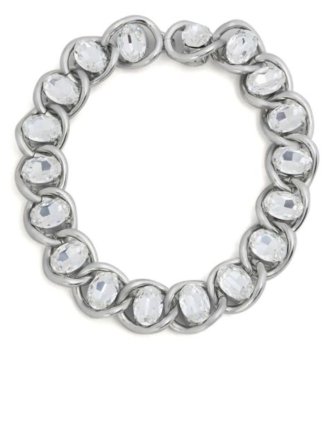 Marni rhinestone-embellished chain necklace - Silver - zdjęcie produktu nr 1