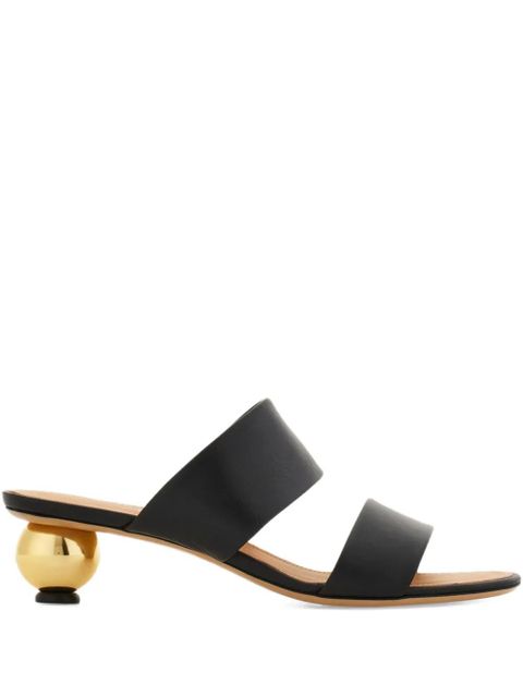 Ferragamo 40mm bauble heel-detail sandals - Black - zdjęcie produktu nr 1