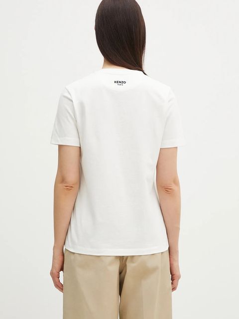 Kenzo t-shirt bawełniany damski kolor biały FF52TS1504SG.02